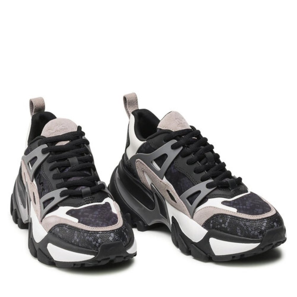 MICHAEL Michael Kors Men's Nick Gabardine Snake Print Sneakers